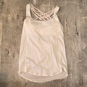 White Lululemon top